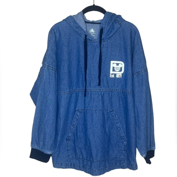 DISNEY Denim Logo  Spirit Jersey - Picture 1 of 3